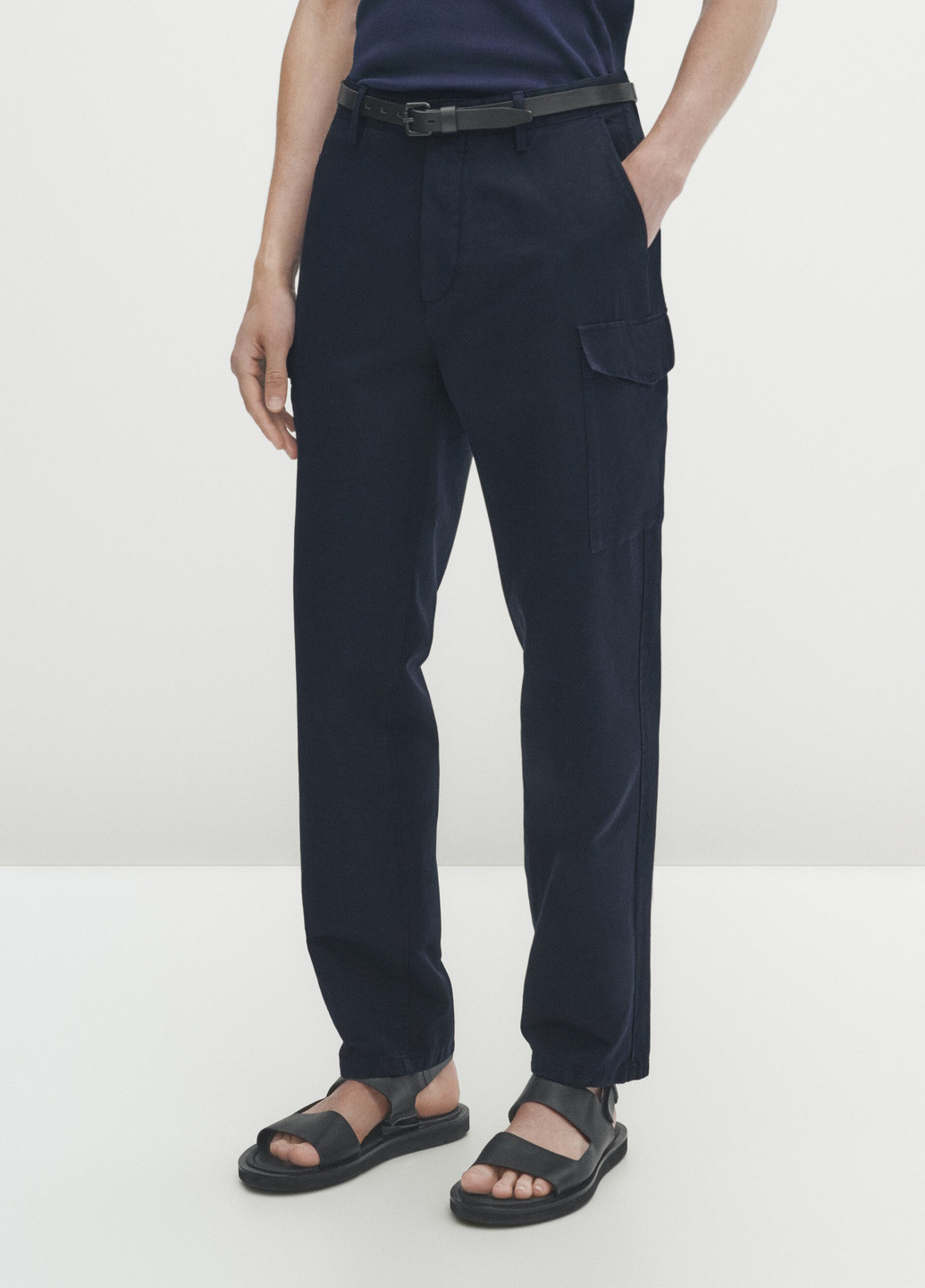 Синие повседневный демисезонные брюки Massimo Dutti