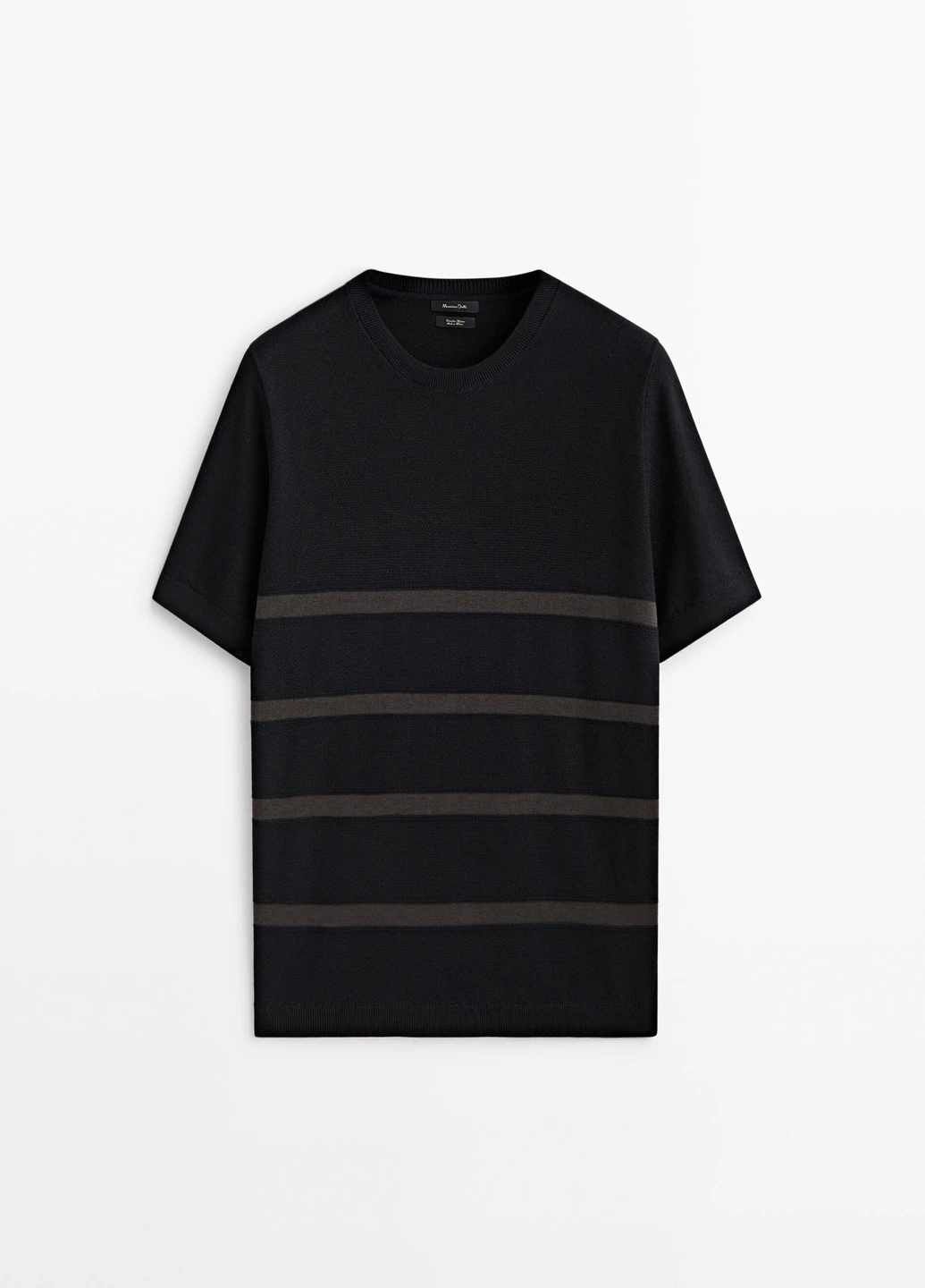 Чорна футболка Massimo Dutti