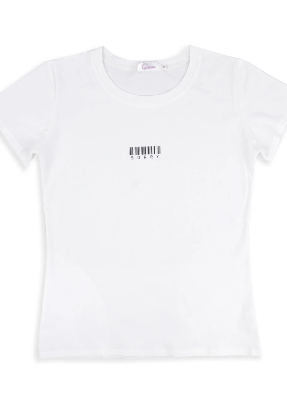 Футболка женская белая M (730694) No Brand - (259925346)