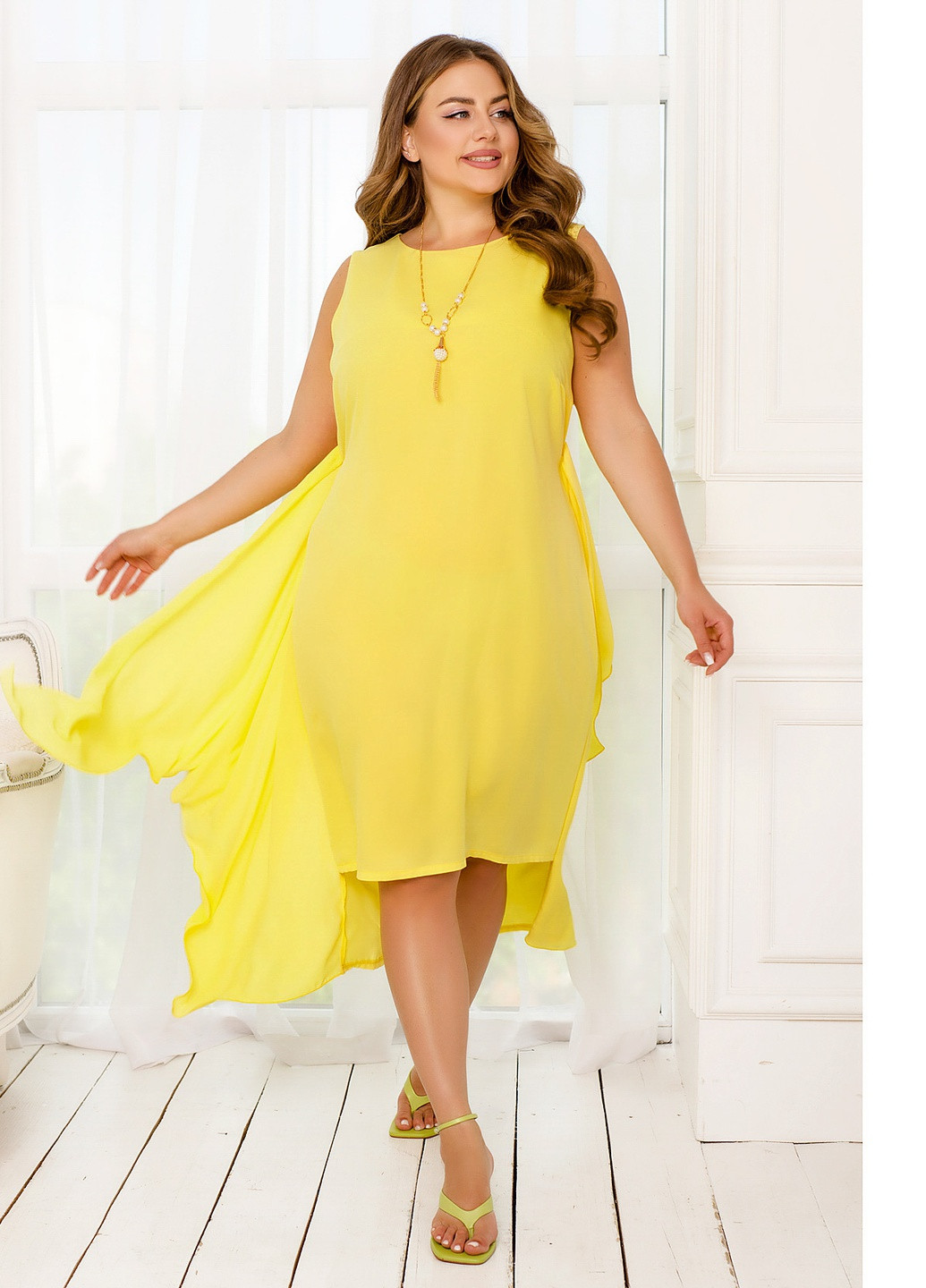 Желтое кэжуал сукня Minova однотонное