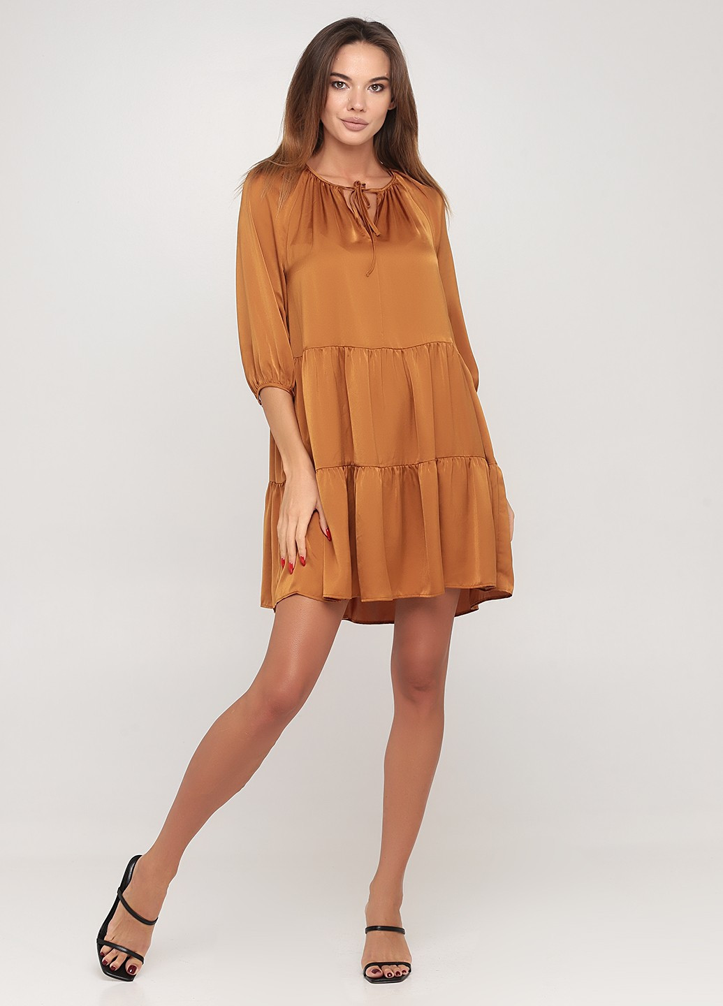 Золотой кэжуал платье Banana Republic однотонное