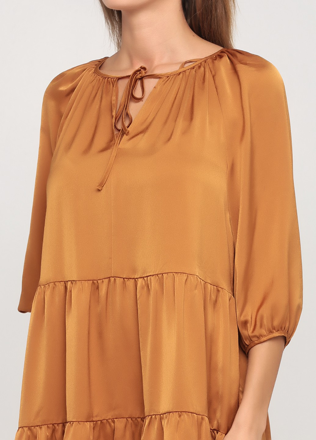 Золотой кэжуал платье Banana Republic однотонное