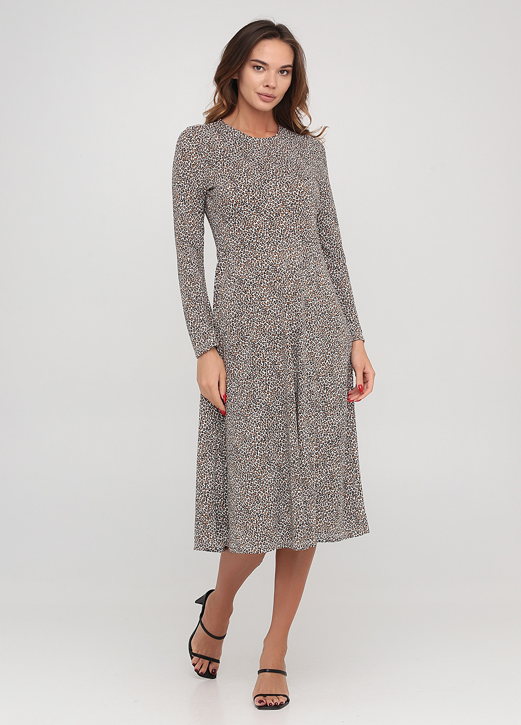 Коричнева кежуал сукня Banana Republic леопардовий