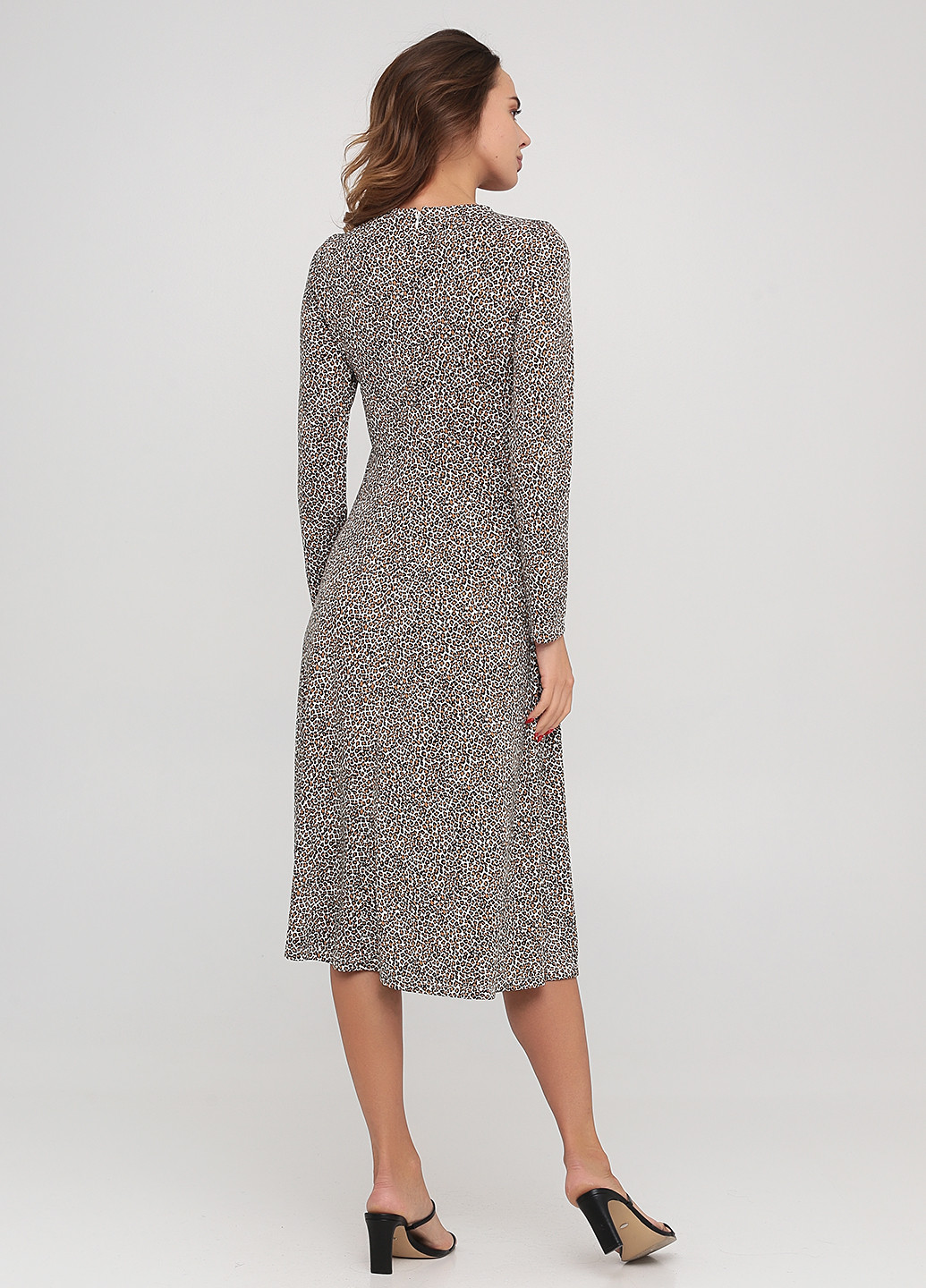 Коричнева кежуал сукня Banana Republic леопардовий