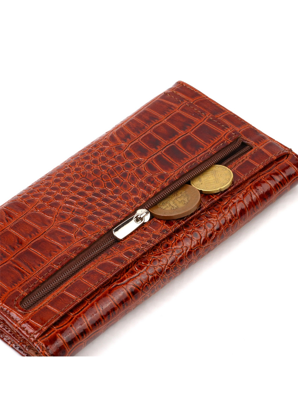 Жіночий шкіряний гаманець 18х9х1 см Canpellini (259923706)