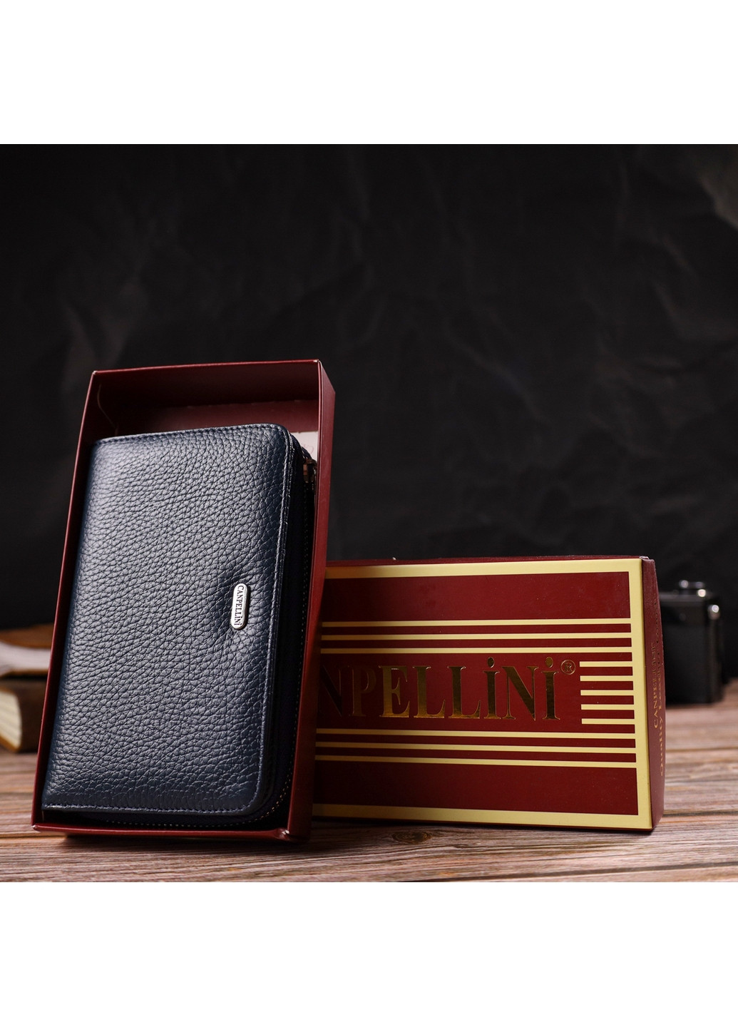 Женский кожаный кошелек 9,5х15,5х2,5 см Canpellini (259923576)