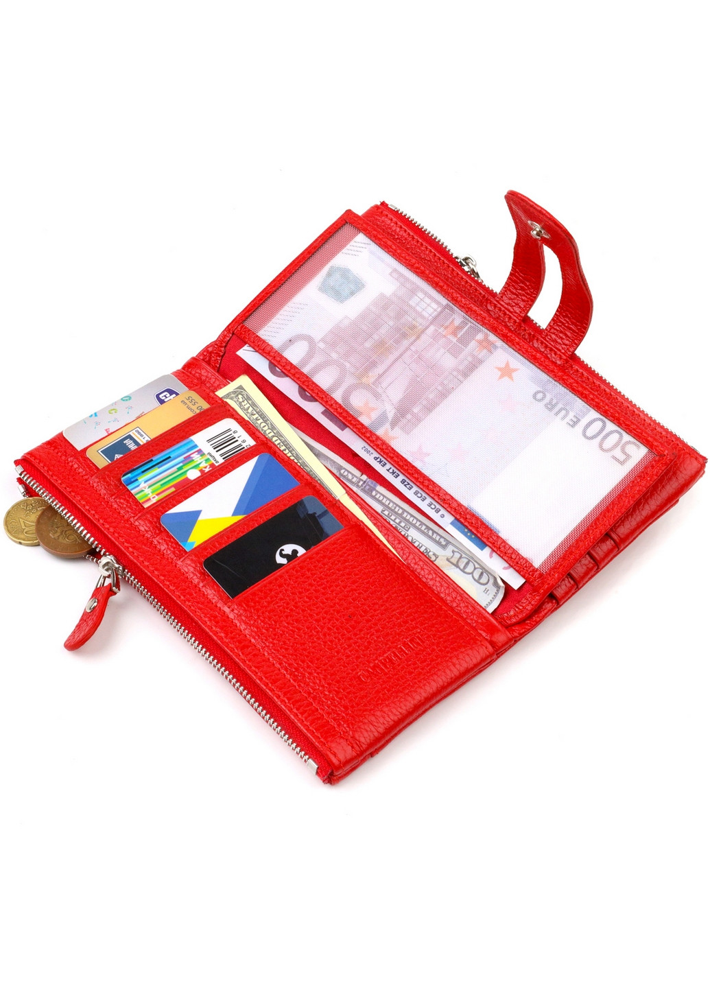 Жіночий шкіряний гаманець 18,5х9,5х2 см Canpellini (259923753)