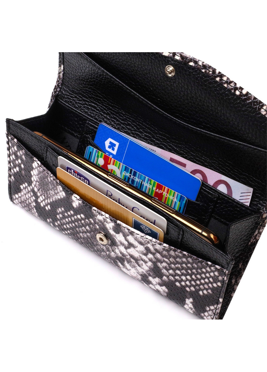 Женский кожаный кошелек 18х9х1 см Canpellini (259923661)