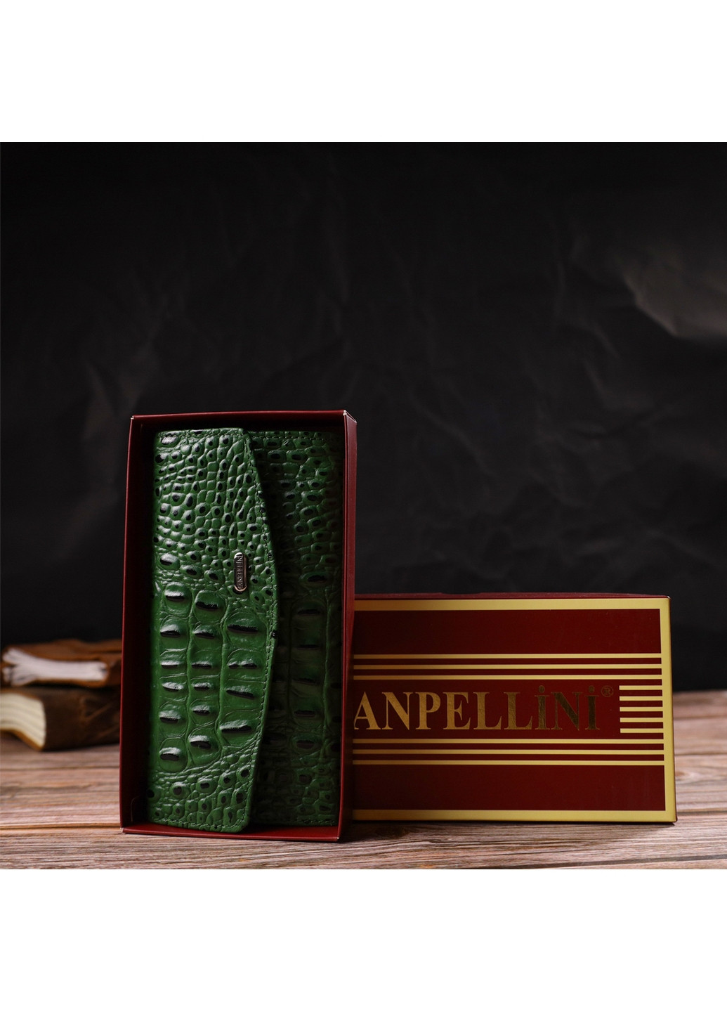 Жіночий шкіряний гаманець 18х9х1 см Canpellini (259923679)