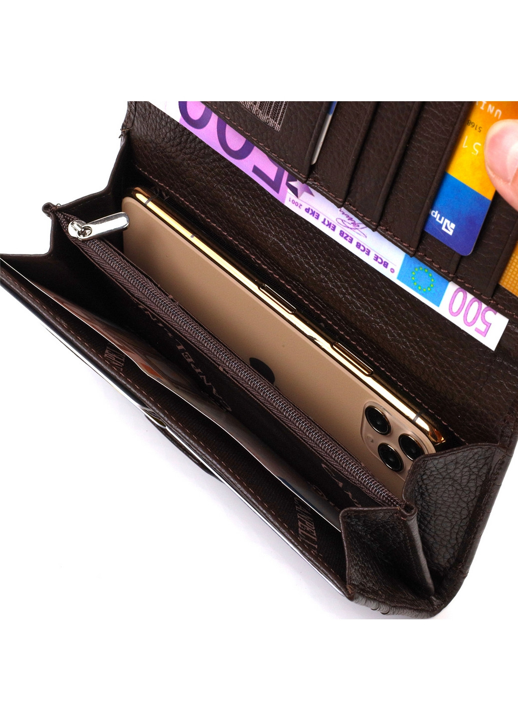 Кожаный кошелек 10,5х18,7х2,5 см Canpellini (259923714)