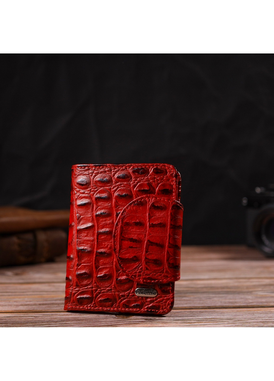 Жіночий шкіряний гаманець 9х11,7х1 см Canpellini (259923749)