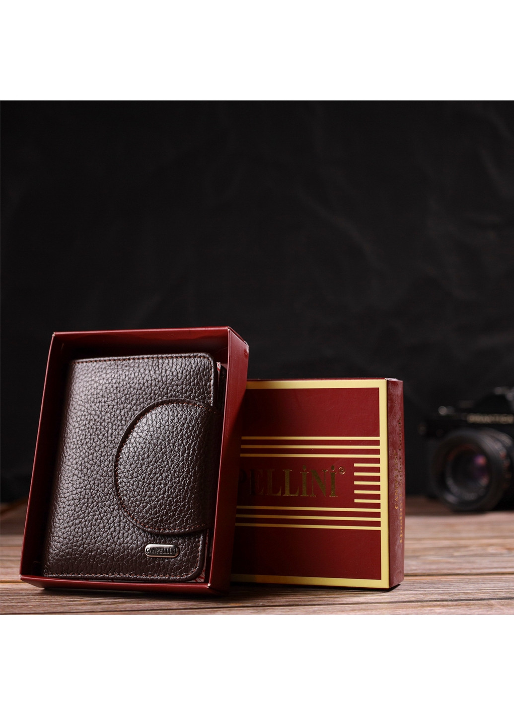 Женский кожаный кошелек 9х11,7х1 см Canpellini (259923636)