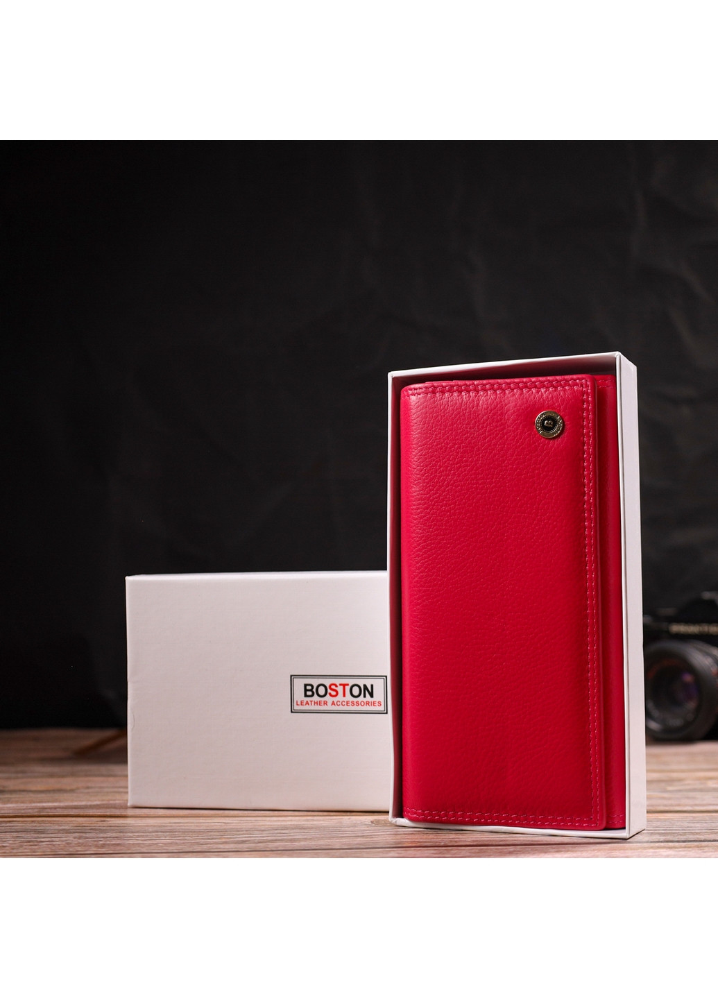 Жіночий шкіряний гаманець 18,5х9х3 см BOSTON (259923786)