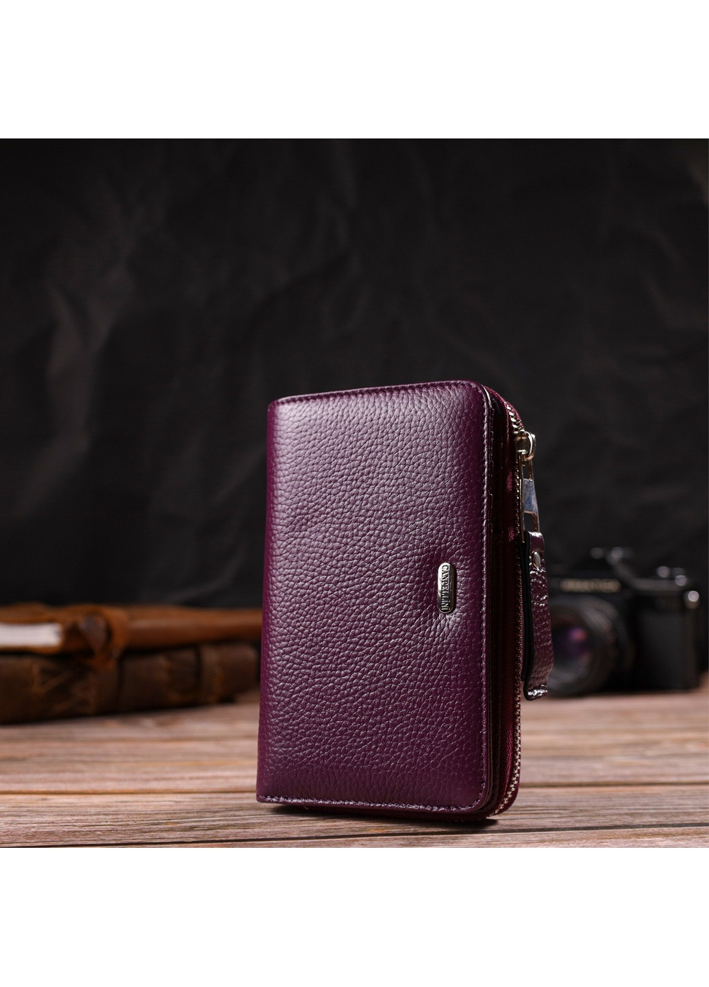 Женский кожаный кошелек 9,5х15,5х2,5 см Canpellini (259923565)