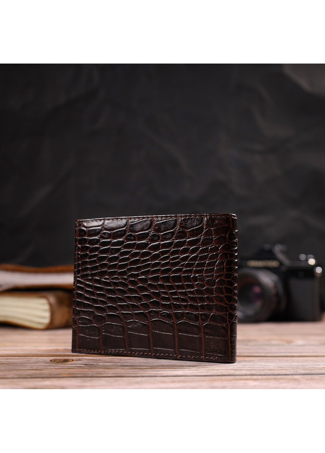 Чоловічий шкіряний гаманець 11,5х9,5х2 см Canpellini (259923587)