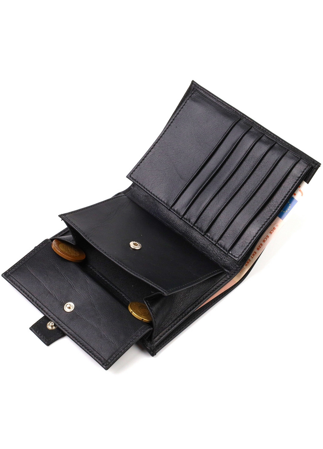 Мужской кожаный кошелек 10х13х1,5 см Canpellini (259923574)