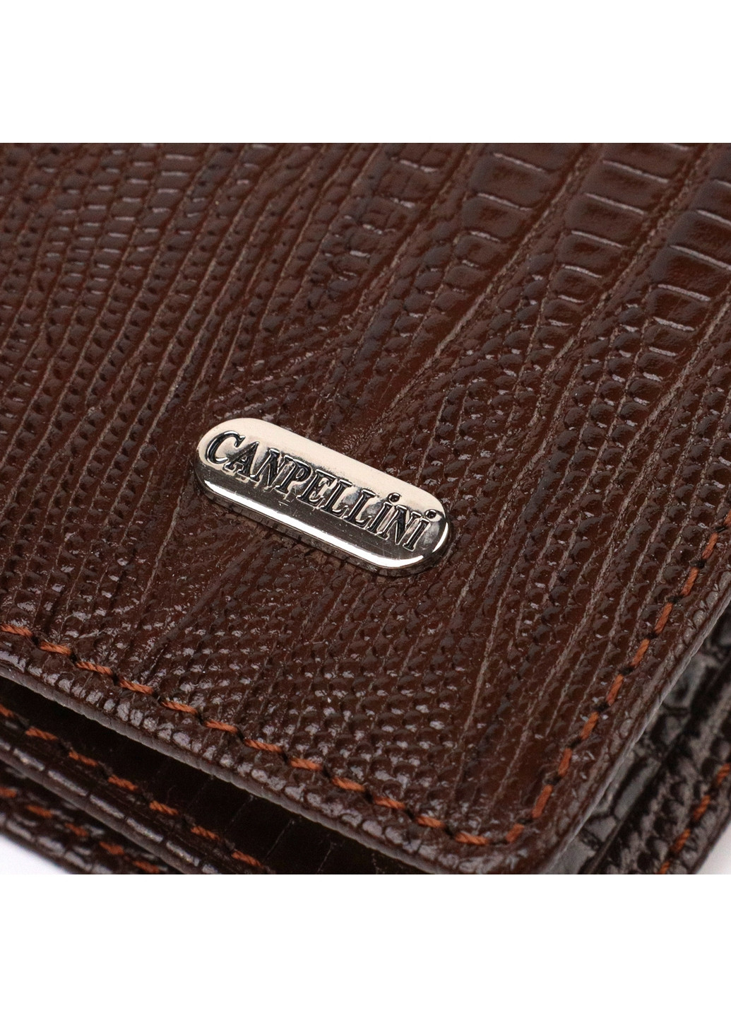 Чоловічий шкіряний гаманець 9,2х18,8х1 см Canpellini (259923734)