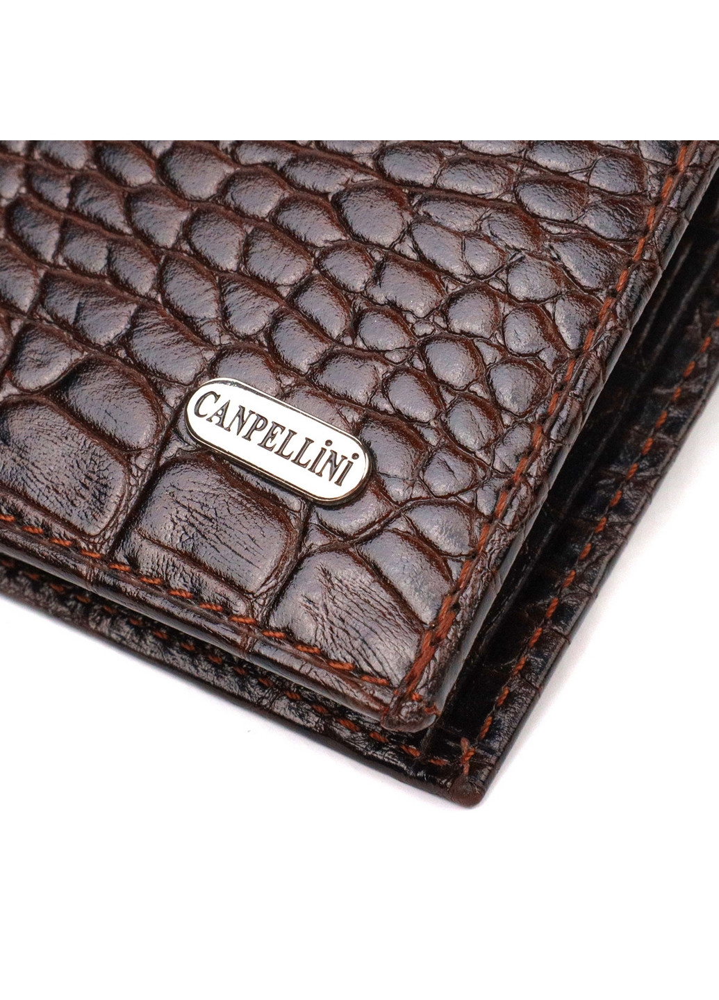 Чоловічий шкіряний гаманець 12х9,7х1 см Canpellini (259923579)