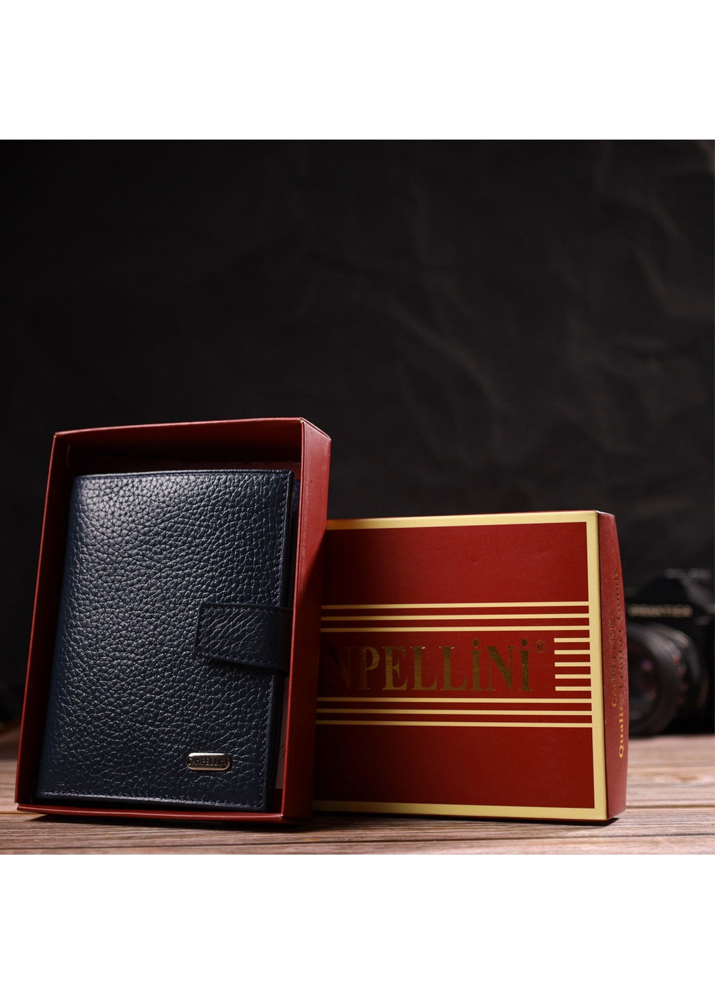 Чоловічий шкіряний гаманець 10х13х1,5 см Canpellini (259923598)