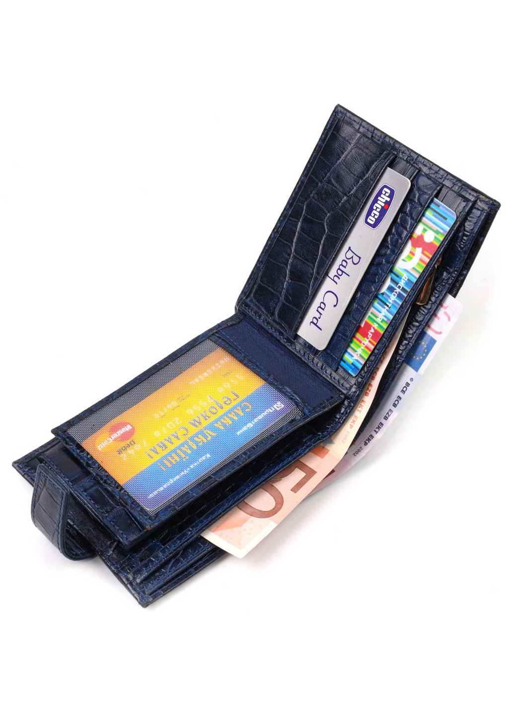 Чоловічий шкіряний гаманець 12,2х9,5х2 см Canpellini (259923553)