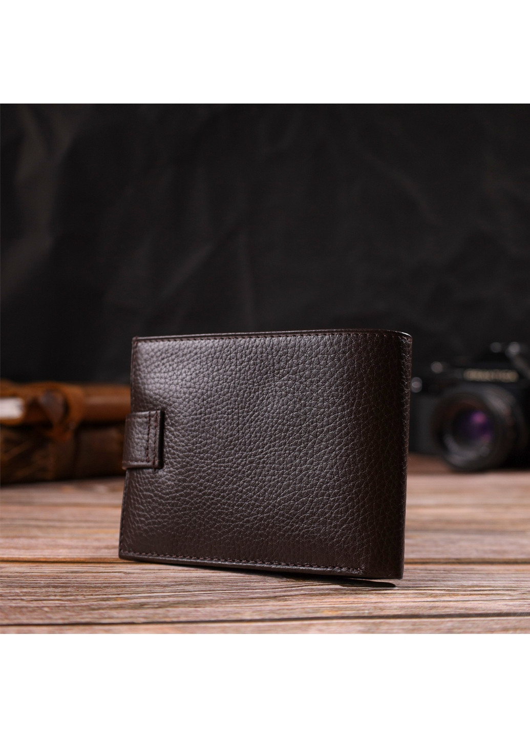 Мужской кожаный кошелек 12,2х9,5х2 см Canpellini (259923743)