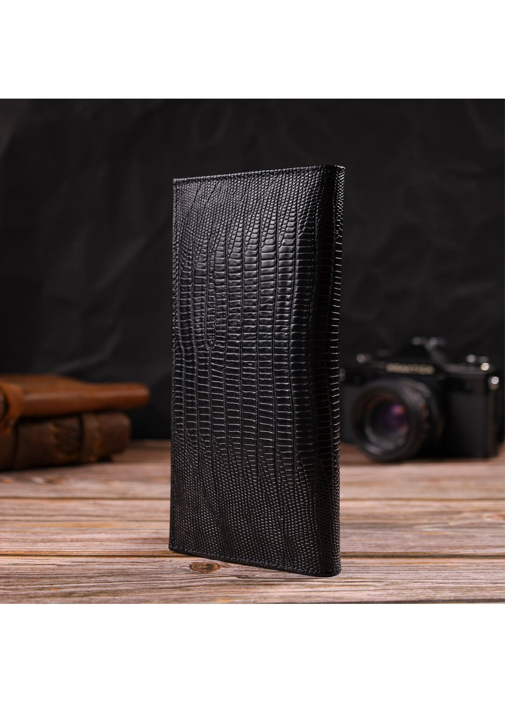 Чоловічий шкіряний гаманець 9,2х18,8х1 см Canpellini (259923689)