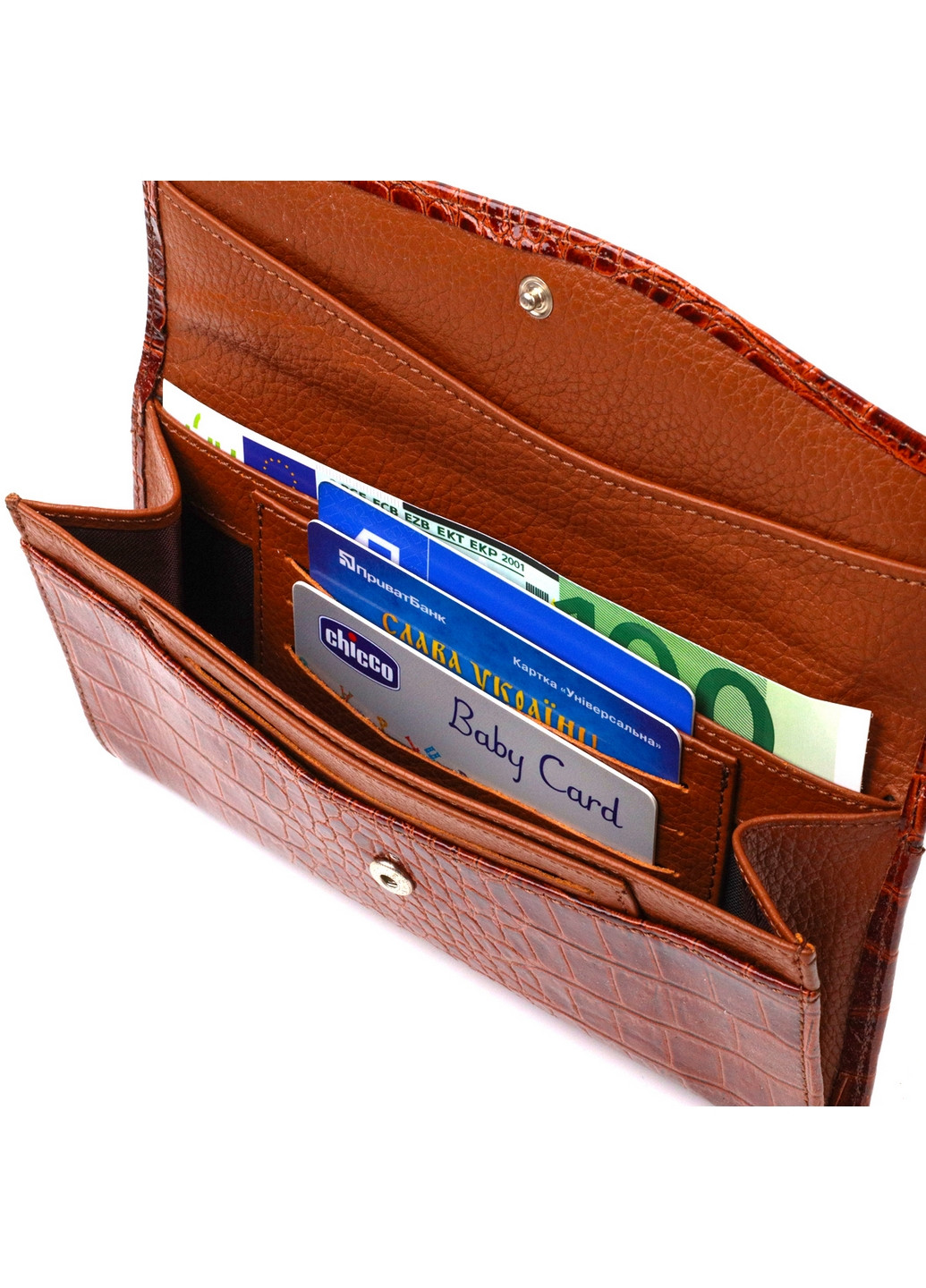 Жіночий шкіряний гаманець 18х9х1 см Canpellini (259923951)