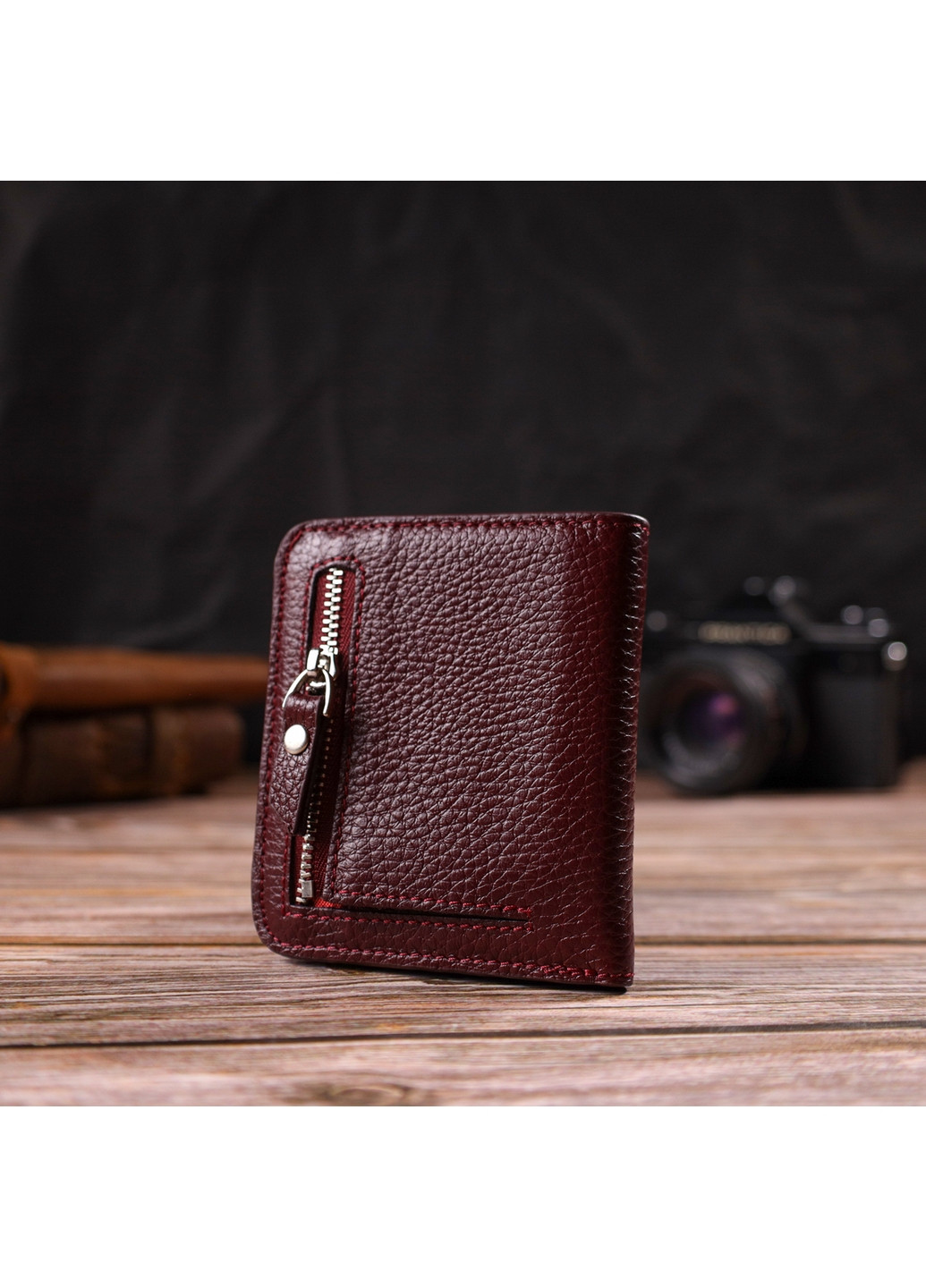 Жіночий шкіряний гаманець 10х9х1 см Canpellini (259923873)