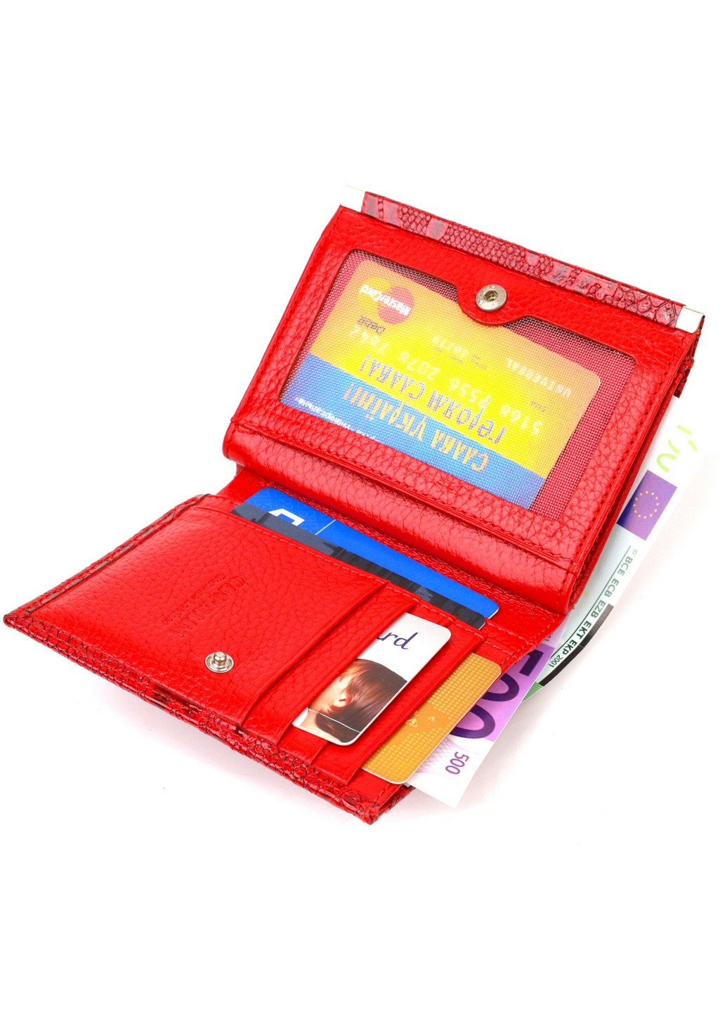 Жіночий шкіряний гаманець 12х9,8х1,5 см Canpellini (259923936)