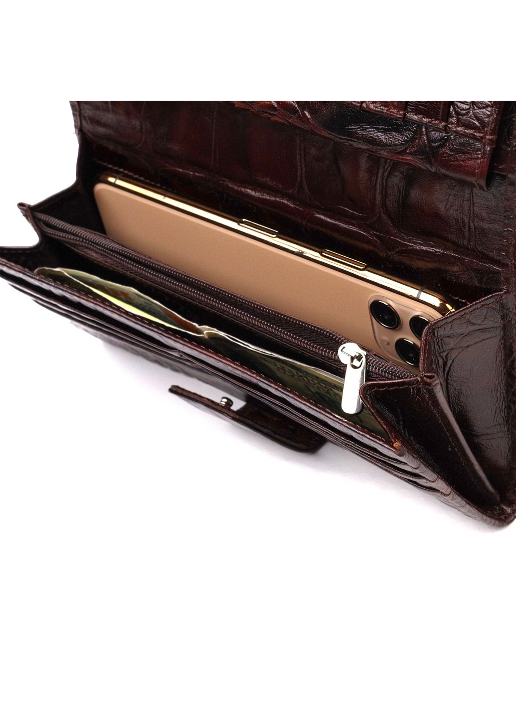 Шкіряний гаманець 10,5х18,7х2,5 см Canpellini (259923932)