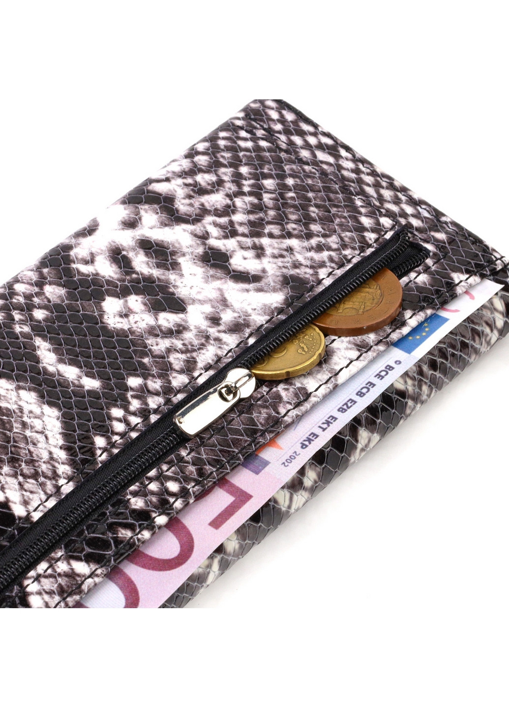 Жіночий шкіряний гаманець 18х9х1 см Canpellini (259923921)