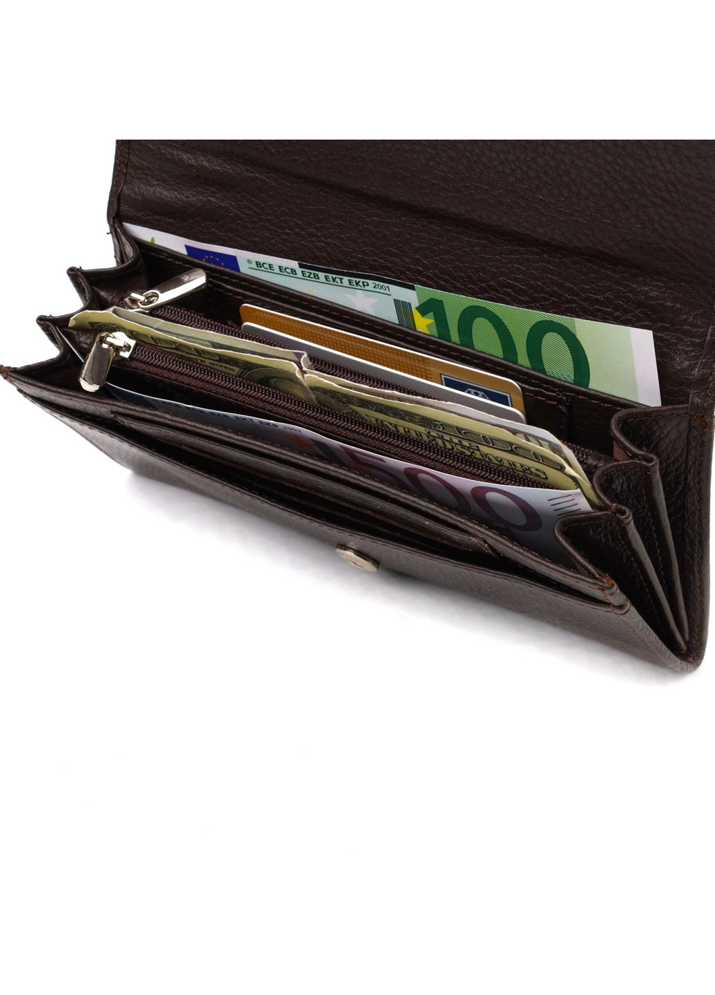 Жіночий шкіряний гаманець 18х8,7х2 см Canpellini (259923941)