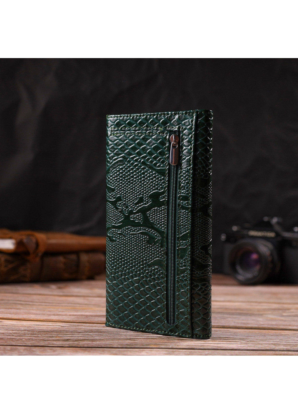 Жіночий шкіряний гаманець 18х9х1 см Canpellini (259923886)