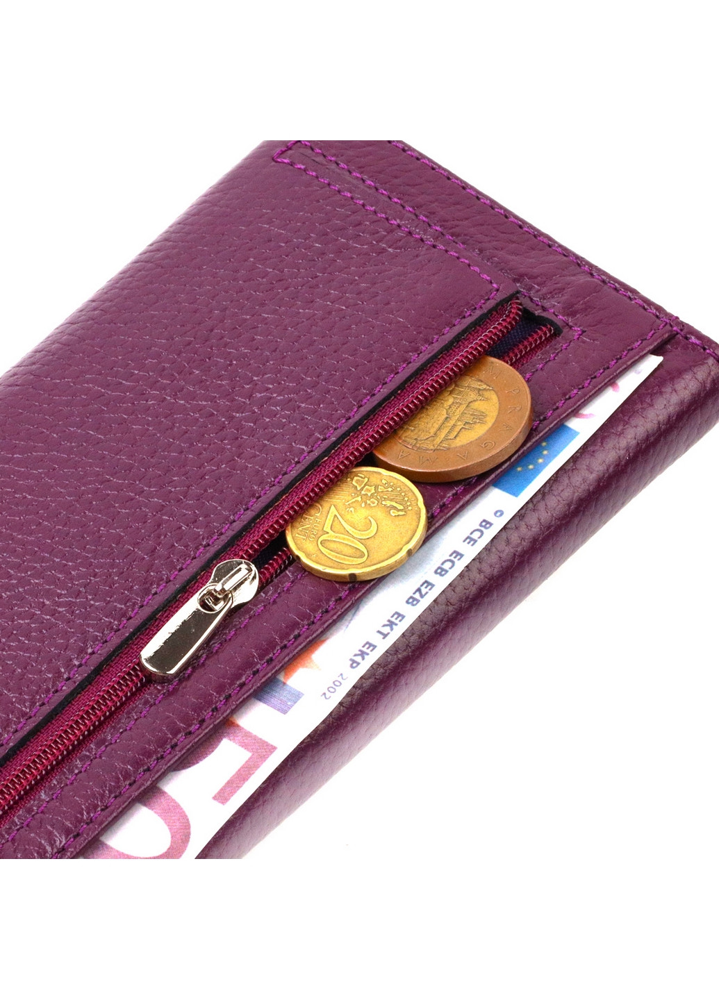 Жіночий шкіряний гаманець 18х9х1 см Canpellini (259924008)