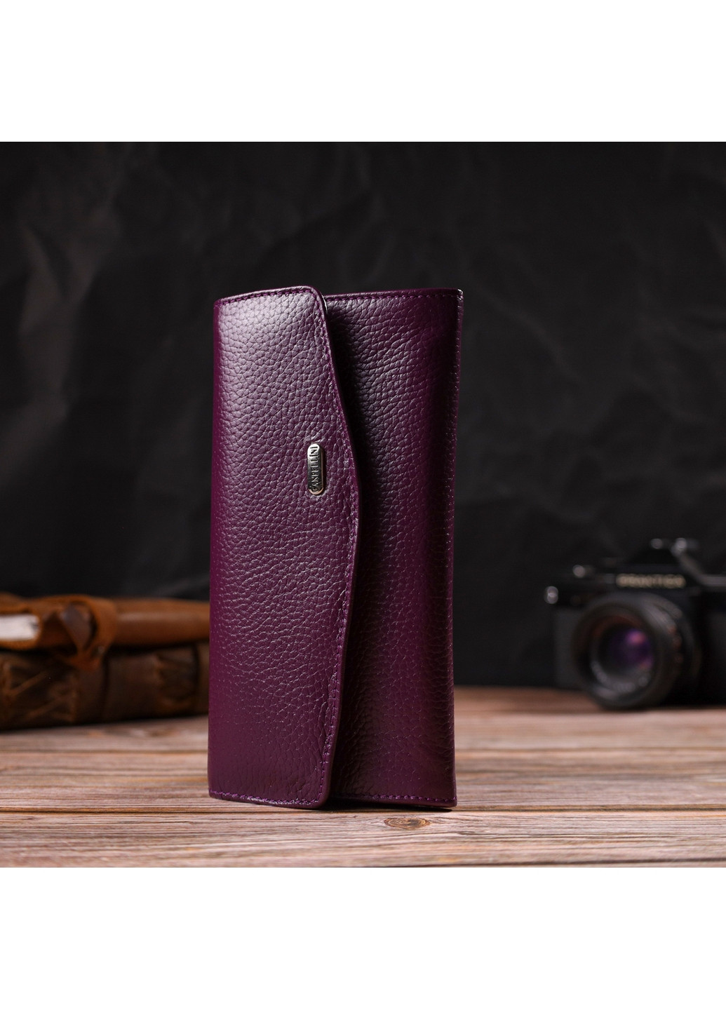 Жіночий шкіряний гаманець 18х9х1 см Canpellini (259924008)