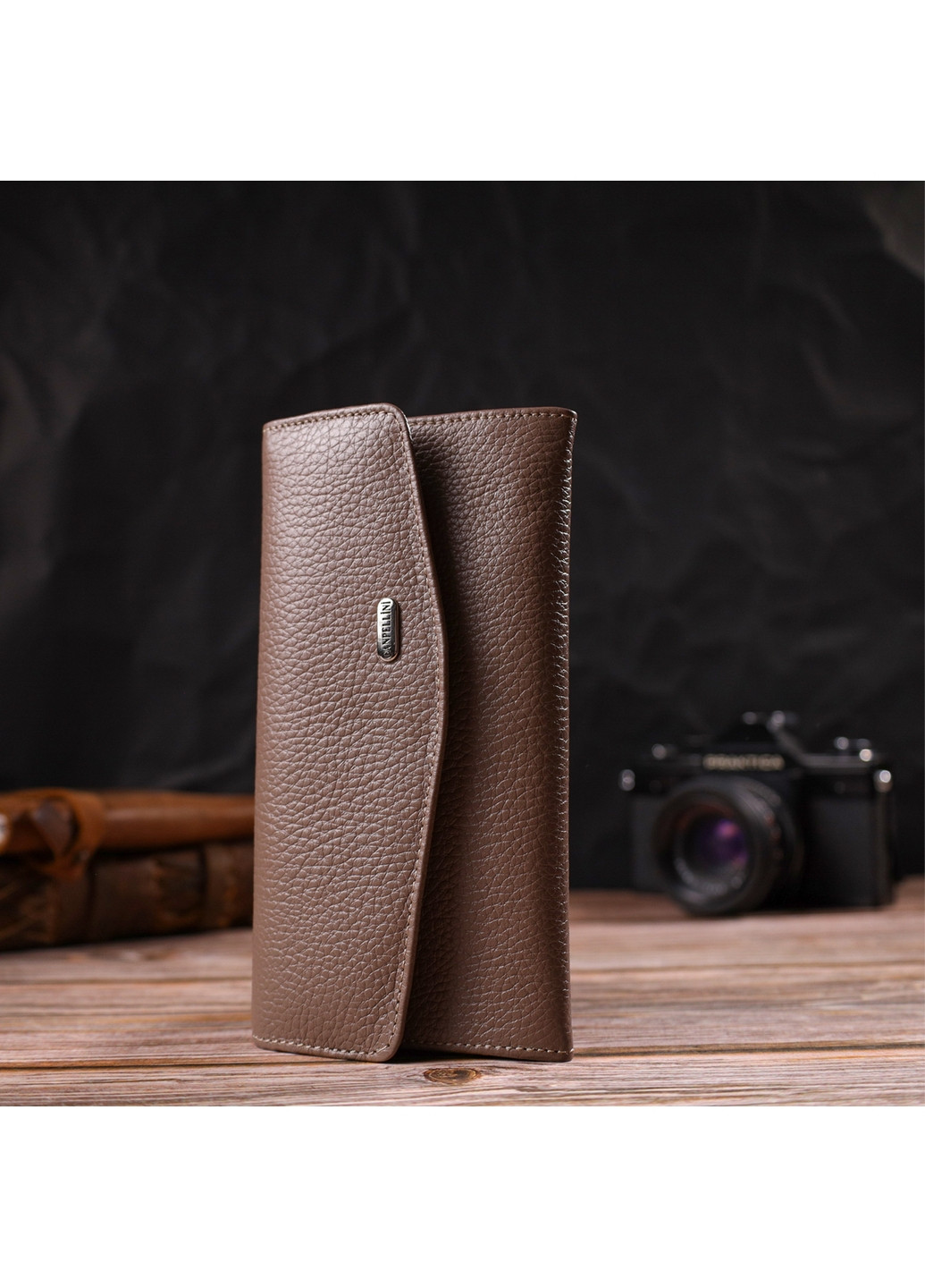 Жіночий шкіряний гаманець 18х9х1 см Canpellini (259923933)