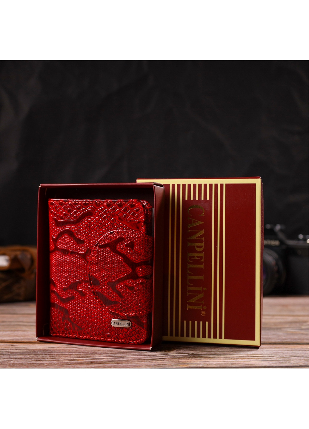 Женский кожаный кошелек 9х11,7х1 см Canpellini (259923969)