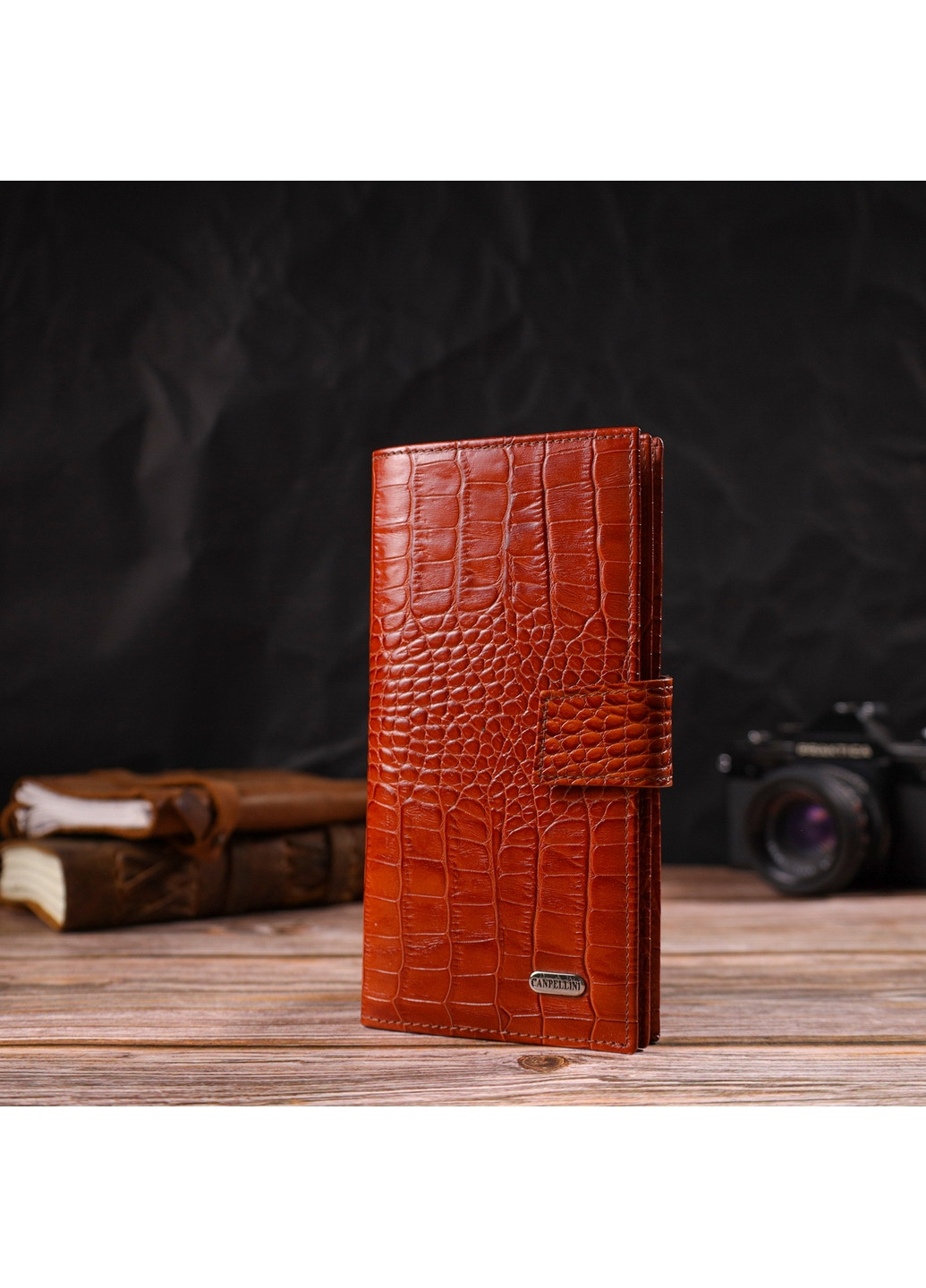 Чоловічий шкіряний гаманець 9,5х19х2 см Canpellini (259923967)