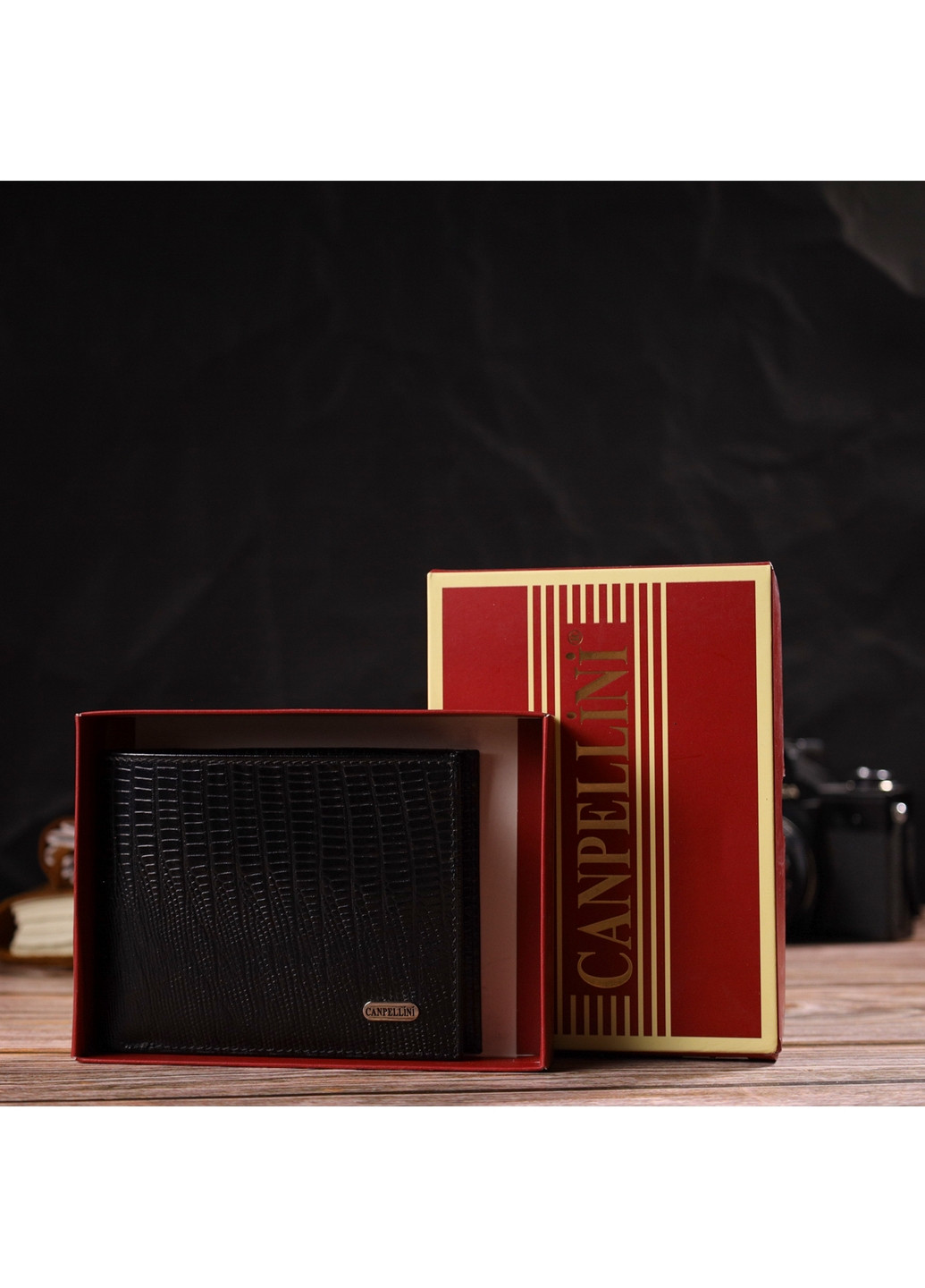 Мужской кожаный кошелек 12,5х9,5х2 см Canpellini (259923966)
