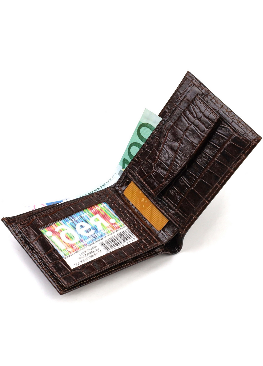 Чоловічий шкіряний гаманець 12х9,7х2 см Canpellini (259923952)