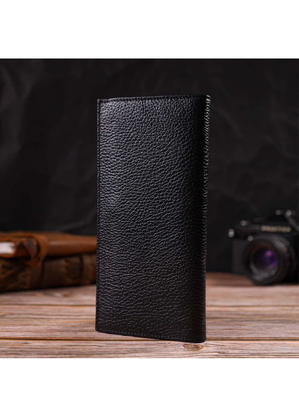 Чоловічий шкіряний гаманець 9,2х18,8х1 см Canpellini (259923913)