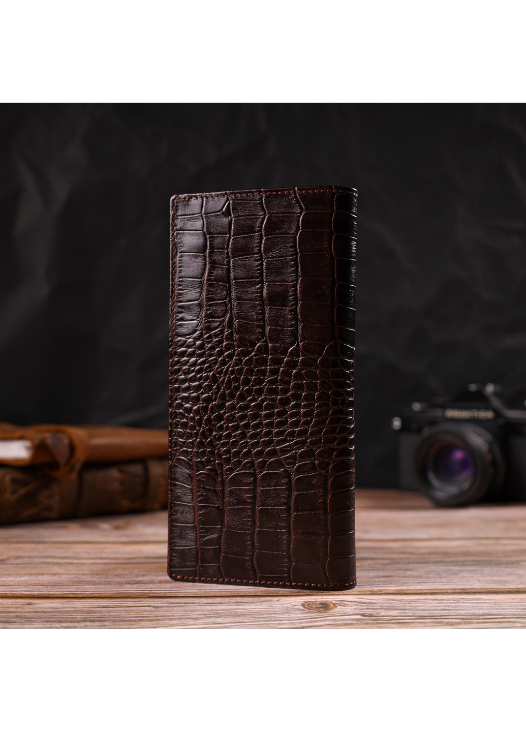 Мужской кожаный кошелек 9,2х18,8х1 см Canpellini (259924025)