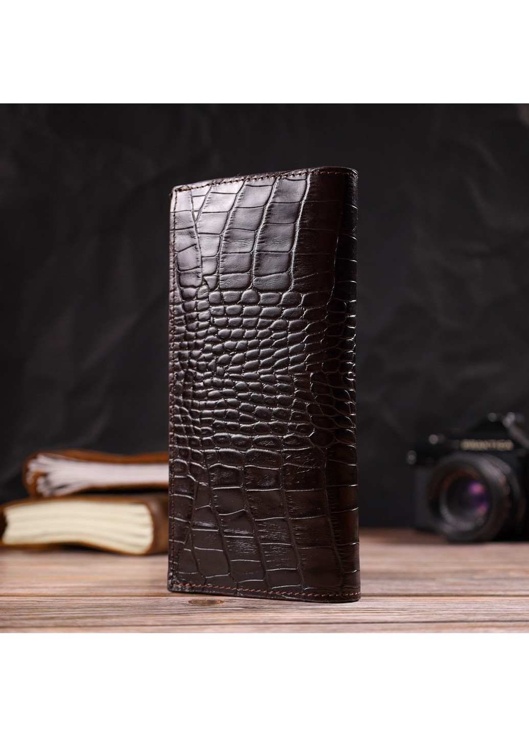 Мужской кожаный кошелек 9х18,8х1 см Canpellini (259923905)