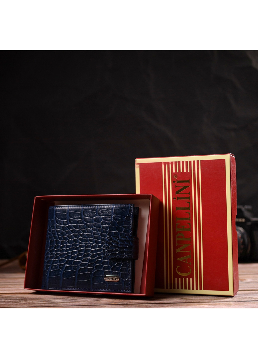 Мужской кожаный кошелек 11,5х10х1 см Canpellini (259923896)