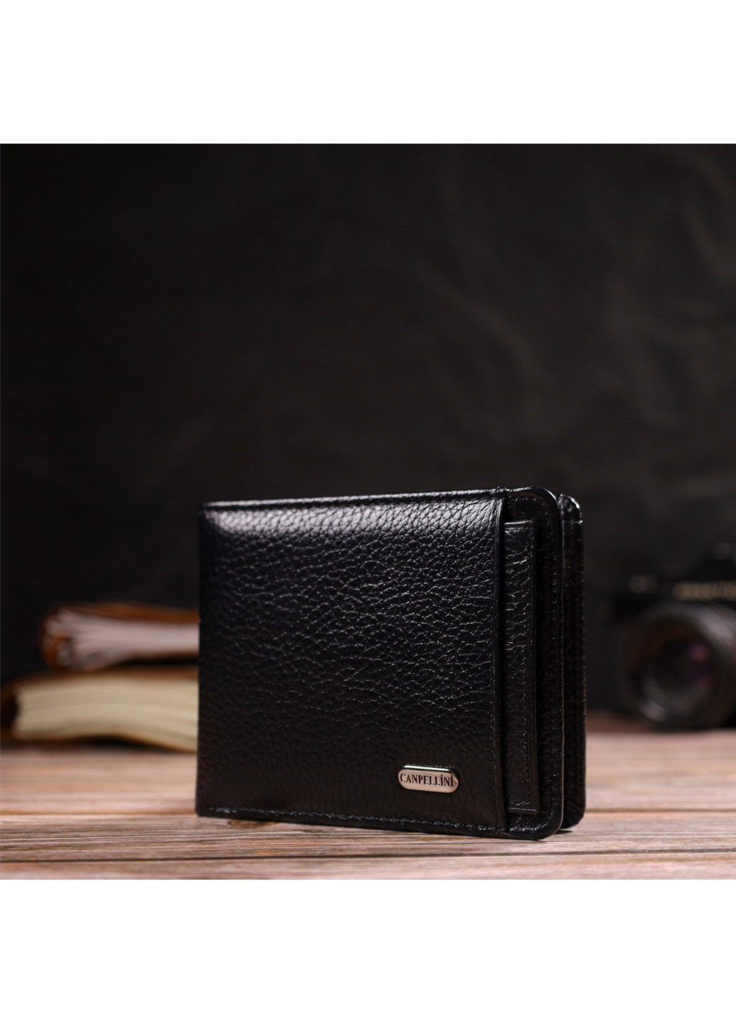 Чоловічий шкіряний гаманець 11,5х9х1 см Canpellini (259923846)