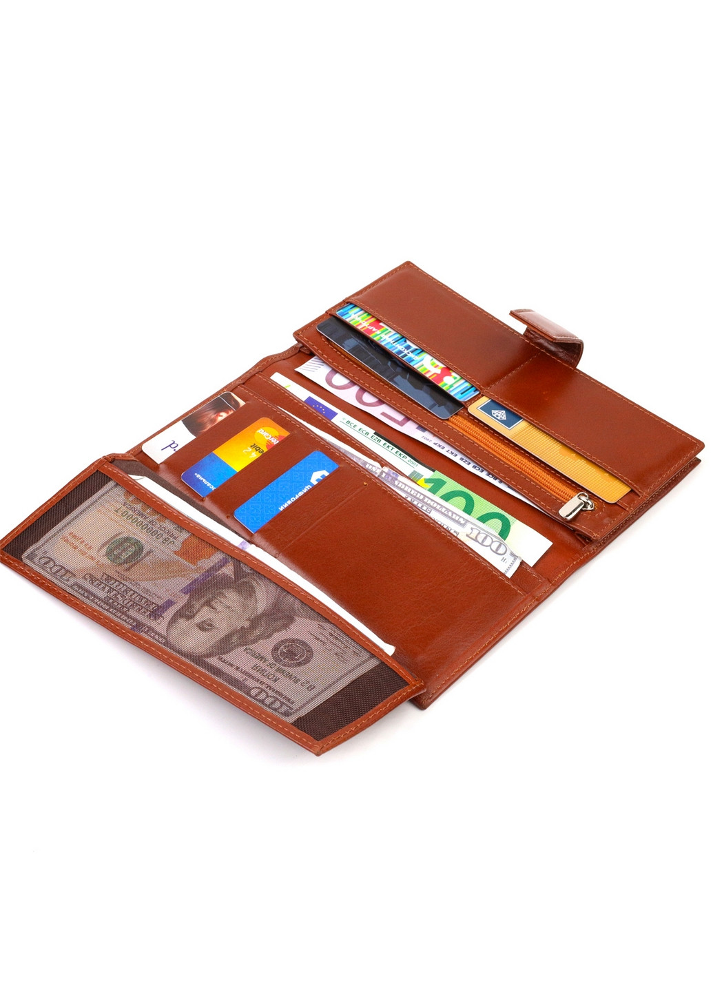 Чоловічий шкіряний гаманець 9,5х19х2 см Canpellini (259923844)