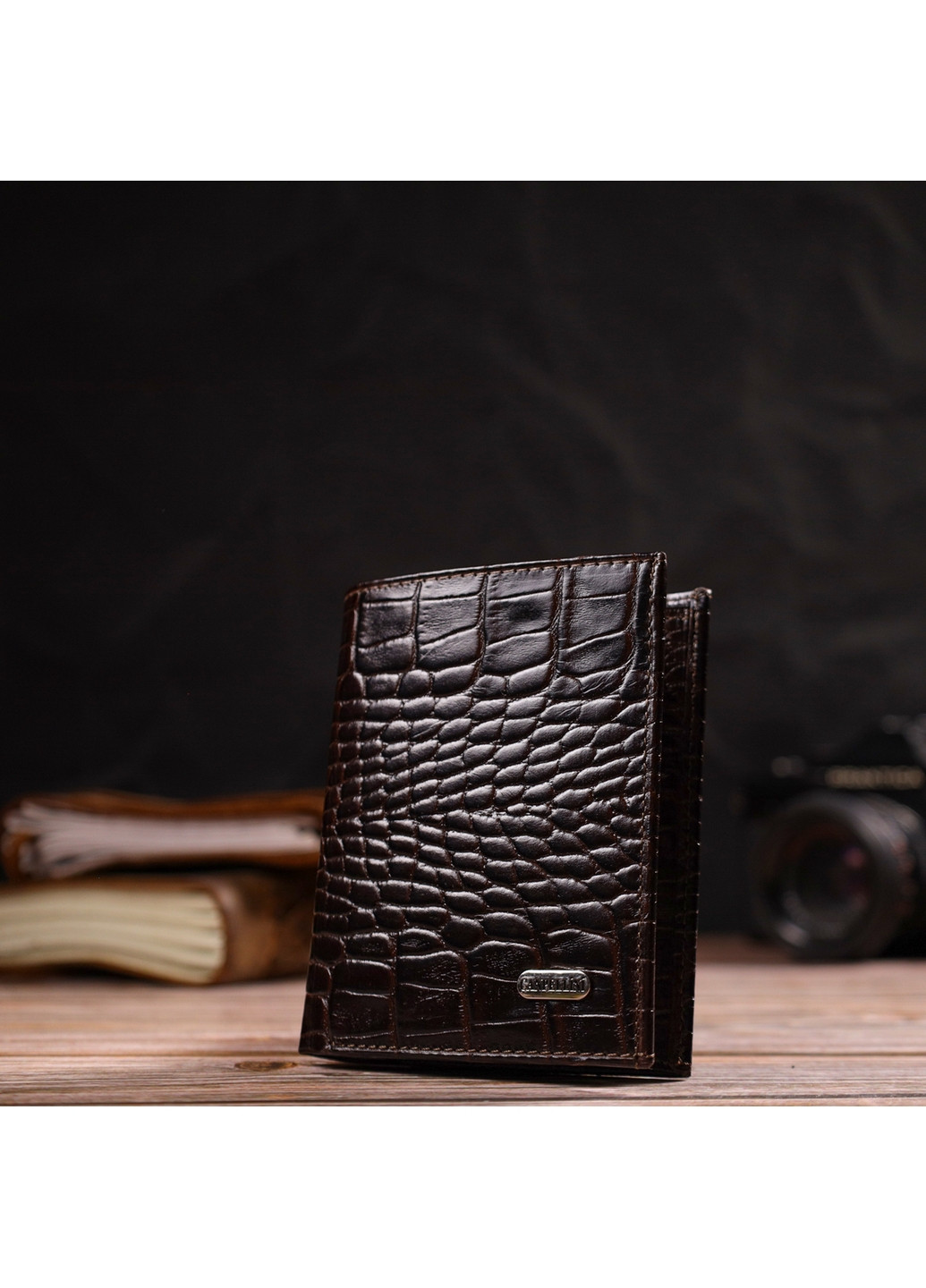 Чоловічий шкіряний гаманець 9х11,5х1 см Canpellini (259923904)