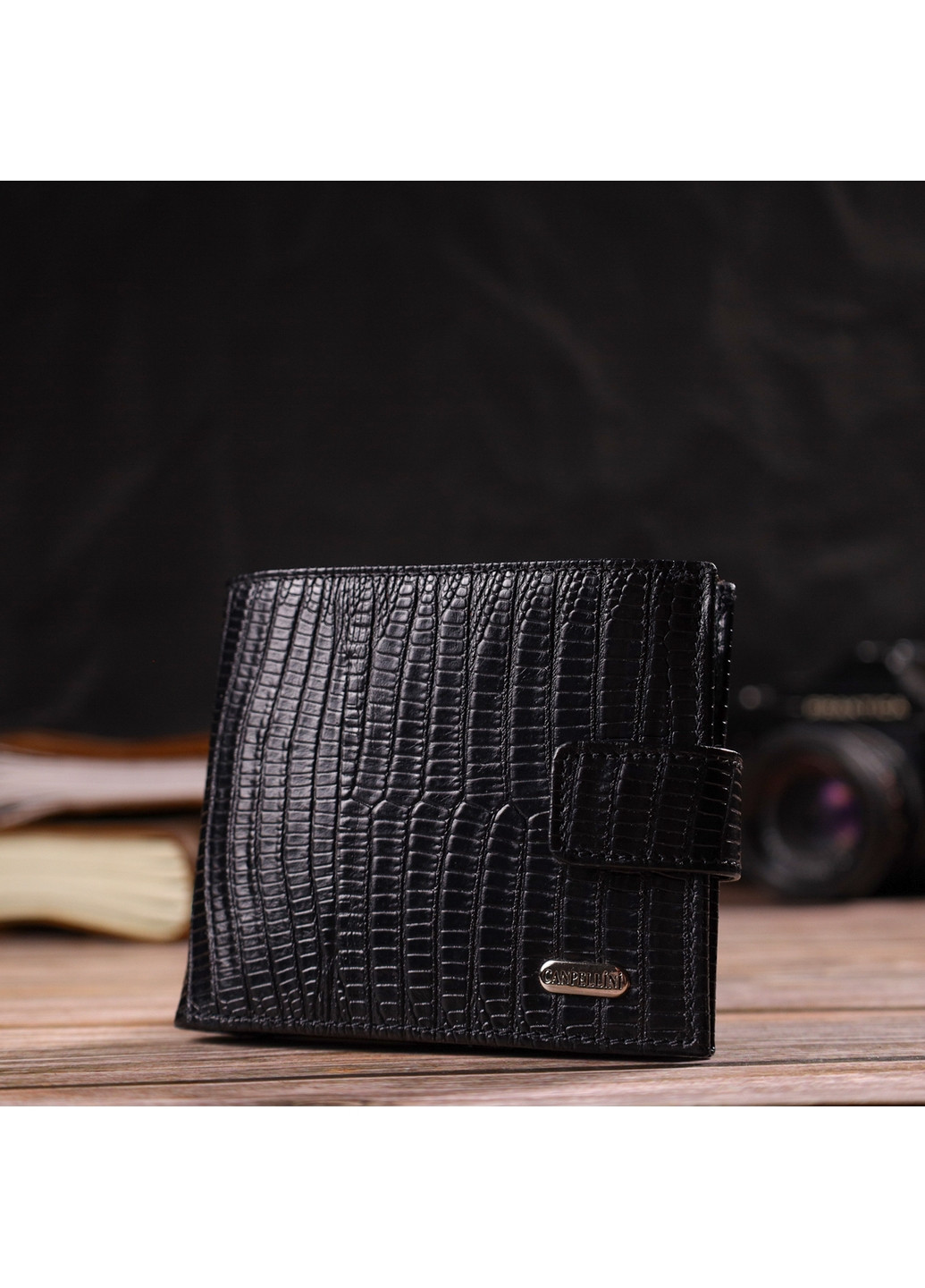 Мужской кожаный кошелек 11,5х10х1 см Canpellini (259924017)