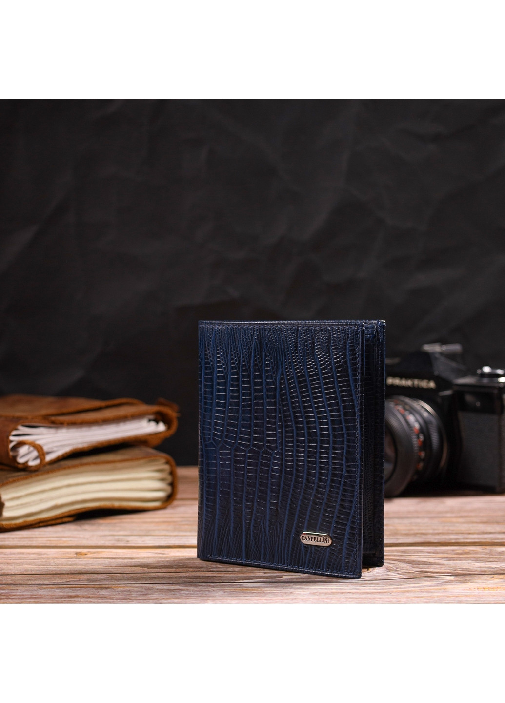 Мужской кожаный кошелек 10х13х1 см Canpellini (259924029)