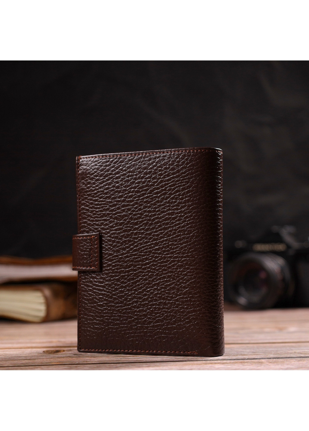 Чоловічий шкіряний гаманець 10х13х1,5 см Canpellini (259924016)